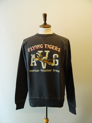 BUZZ RICKSON'S（バズリクソンズ）　SET-IN CREW SWEAT - FLYING TIGERS