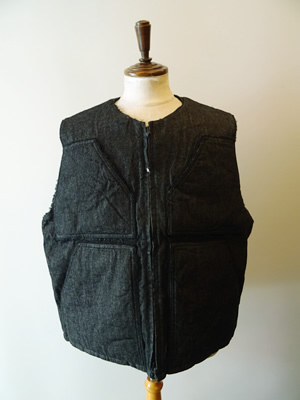 ENGINEERED GARMENTS（エンジニアードガーメンツ）　OVER VEST - COTTON CONE DENIM