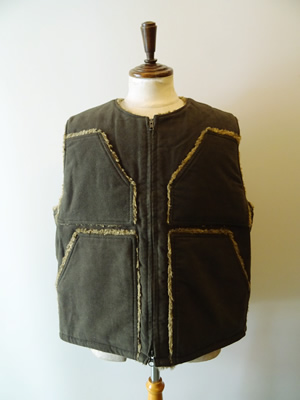 ENGINEERED GARMENTS（エンジニアードガーメンツ）　OVER VEST - COTTON MOLESKIN