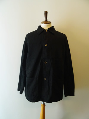 FULLCOUNT（フルカウント）　BLACK BLACK DENIM CHORE JACKET