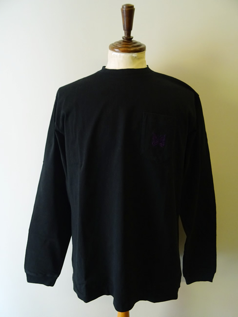L/S Pocket Tee （NEEDLES） ブラック L Needles/ニードルズ/L/S POCKET TEE - COTTON JERSEY(S C-black