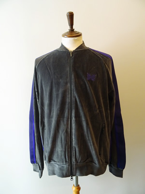 NEEDLES（ニードルズ）　RIB COLLAR TRACK JACKET - C/PE VELOUR