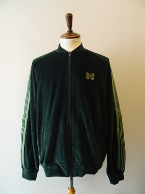 NEEDLES（ニードルズ）　RIB COLLAR TRACK JACKET - C/PE VELOUR