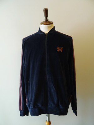 NEEDLES（ニードルズ）　RIB COLLAR TRACK JACKET - C/PE VELOUR