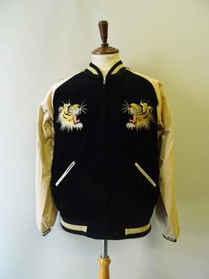 TAILOR TOYO（テーラー東洋）　MID 1950S STYLE VELVETEEN (TWO-TONE) × ACETATE SOUVENIR JACKET “TIGER HEAD” × “GOLD DRAGON”